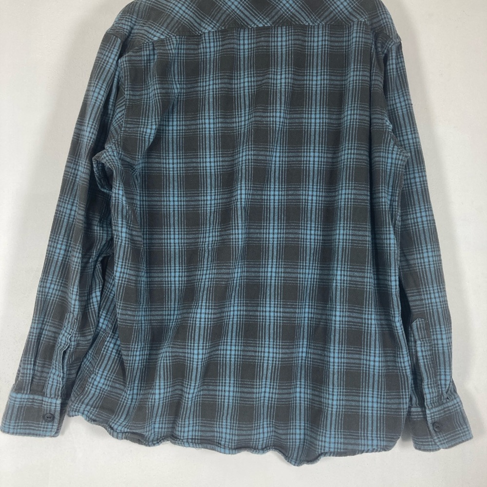 Vissla Button Up shirt  Men’s XL Blue Green Very Nice  Organic Cotton Plaid - Picture 2 of 16